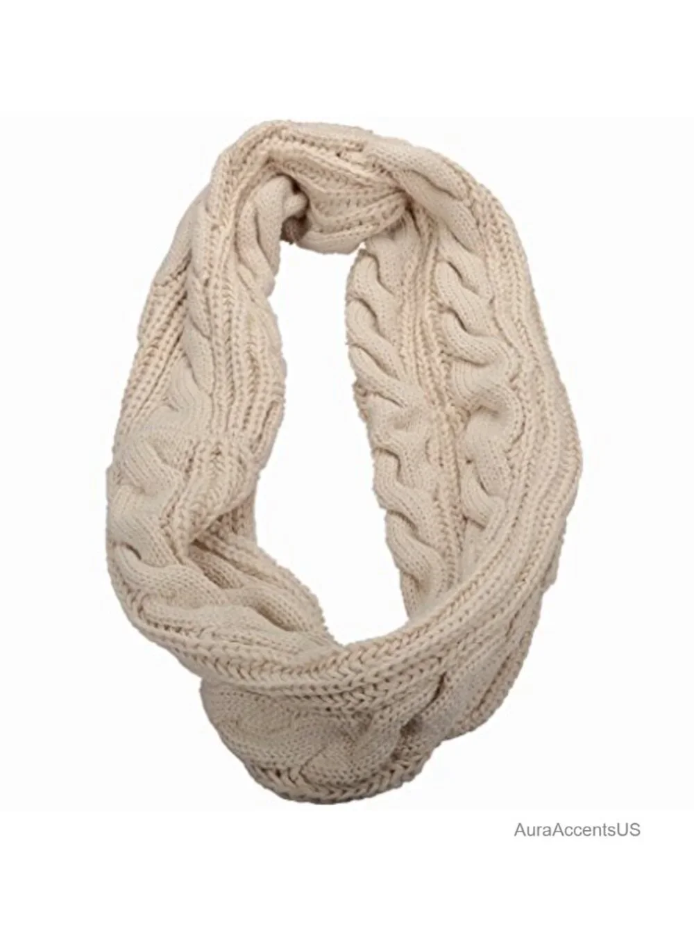 Thick Knit Infinity Circle Scarf Loop Winter Warm Acrylic